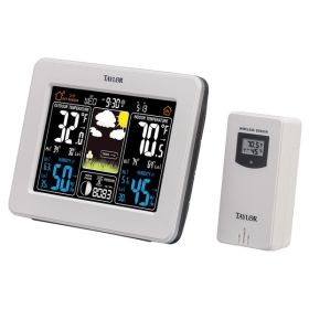 Digital Weather Forecaster with Barometer & Alarm Clock | Deluxe Color Digital Weather Forecaster with Barometer & Alarm Clock | Deluxe Color